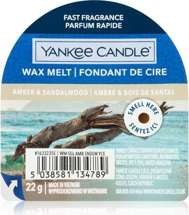 Immagine prodotto Yankee Candle Piastrine di cera profumata Ambra e Sandalo