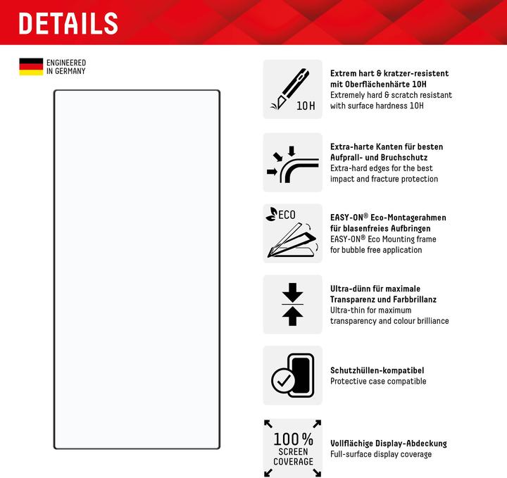 Image du produit Displex Real Glass, Full Cover Panzerglas (1 pièce(s), Samsung Galaxy S24 Ultra)