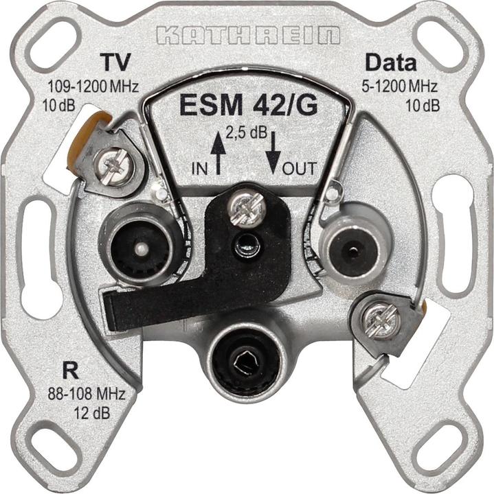 Immagine prodotto Kathrein Presa d'antenna ESM 42/G per TV/satellite/radio (10 dB, Cavi antenna)