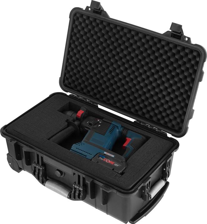 Actual product image tectake Wheeled Transport Case with Telescopic Handle (Photo case, 27 l)