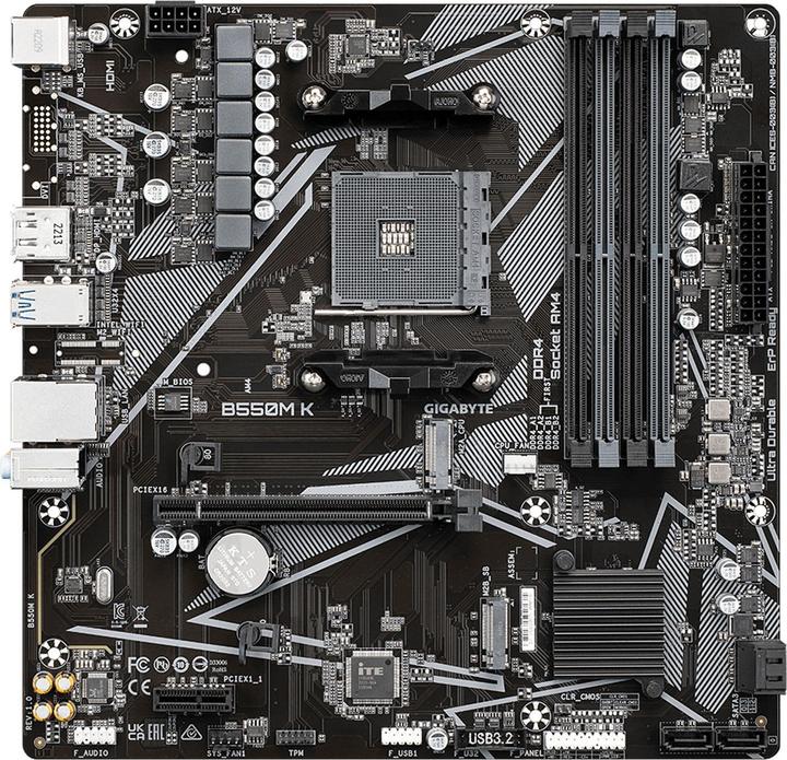 Produktbild Gigabyte B550M K (AM4, AMD B550, mATX)
