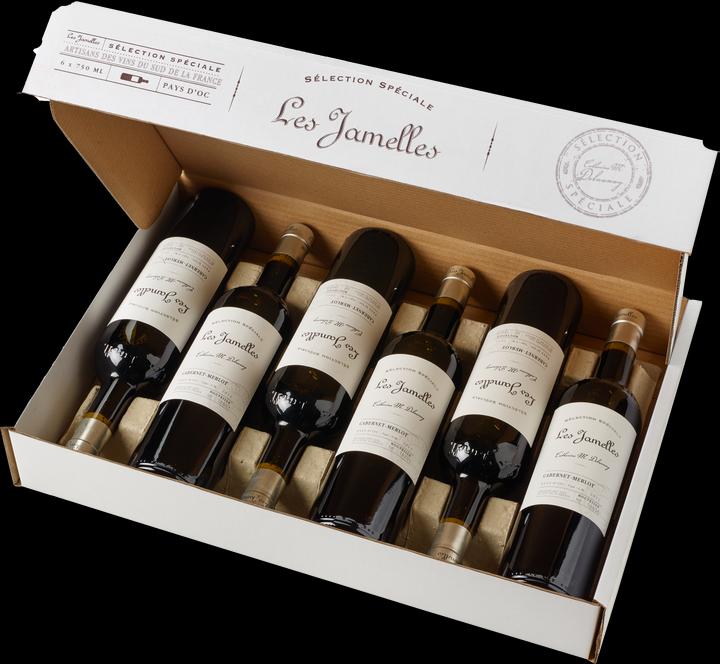 Produktbild Les Jamelles Cabernet/Merlot Sélection Spéciale Vin de Pays d'Oc (1 x 75 cl, 2019)