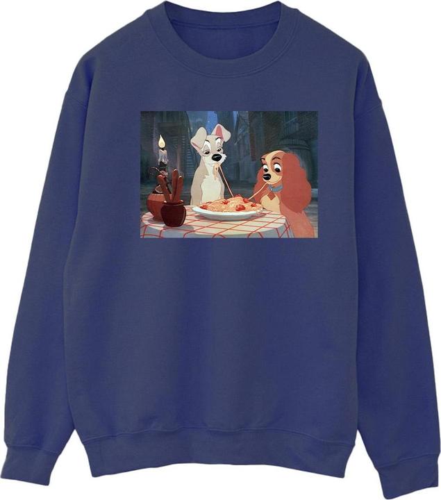 Actual product image Disney Womens/Ladies Lady And The Tramp Spaghetti Photo Sweatshirt (S)