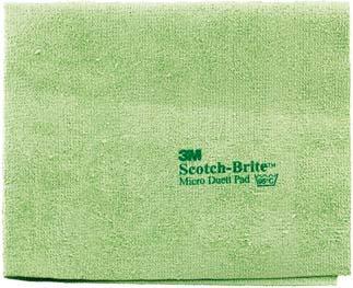 Produktbild 3M Scotch-Brite Micro Duett Mikrofasertuch, 32 x 40 cm, grün (1 Stk.)