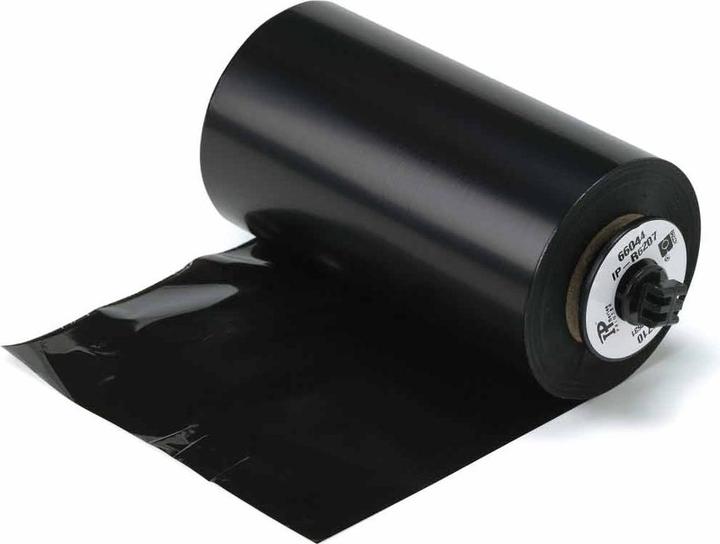 Actual product image Brady IP-R-4307, wax/resin colour ribbon, black, 110.00 mm x 300.00 m, f. IP printer