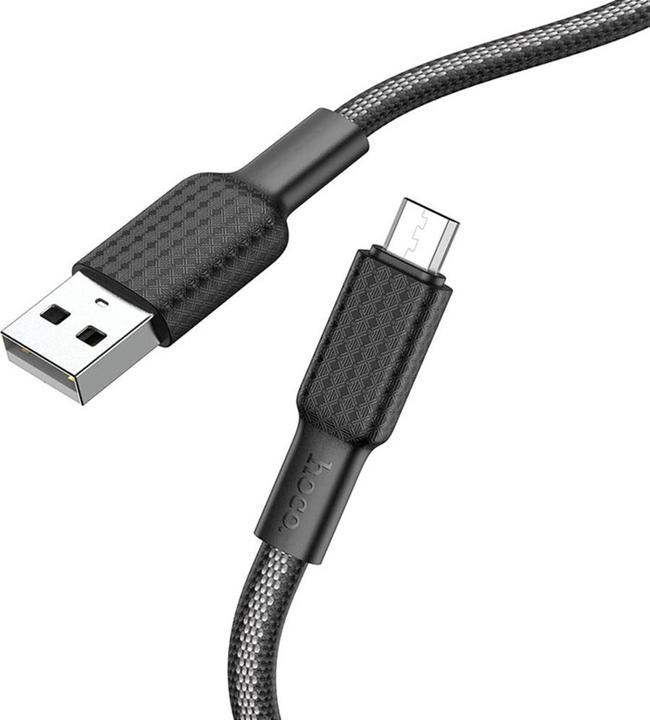Produktbild Partner Telecom USB-A to microUSB X69, 18W, 2A, 1m, schwarz (1 m, USB 3.0)