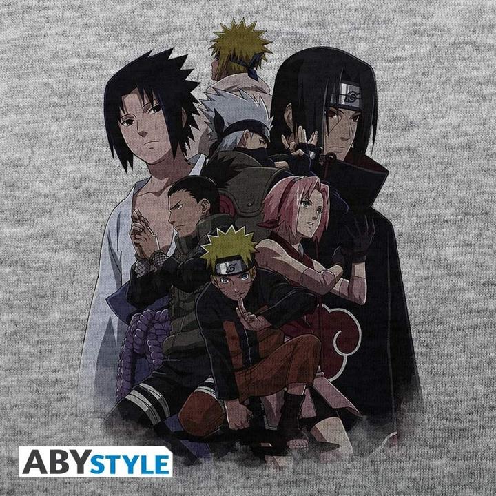 Produktbild ABYstyle NARUTO SHIPPUDEN - Tshirt Group man SS sport grey - basic (XL)