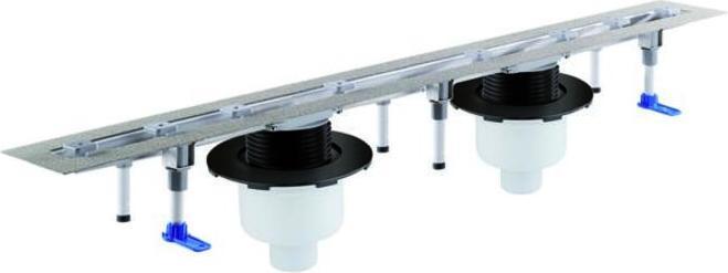 Actual product image Dallmer shower channel CeraLine vertical F 521750, 2000mm, DN 50/ DN 70 Overall height 110mm (2155 mm)