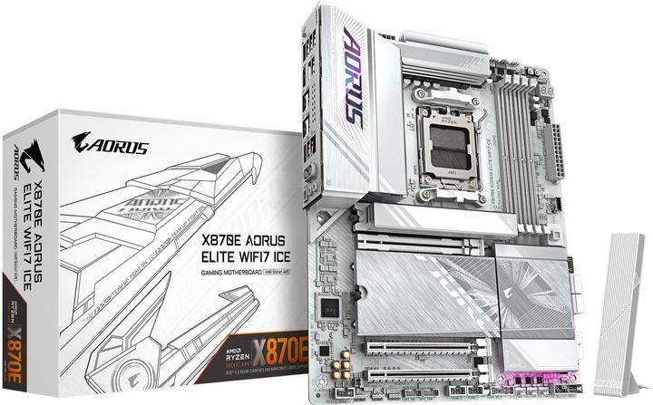 Produktbild Gigabyte X870E AORUS Elite WIFI7 ICE (AM5, AMD X870E, ATX)