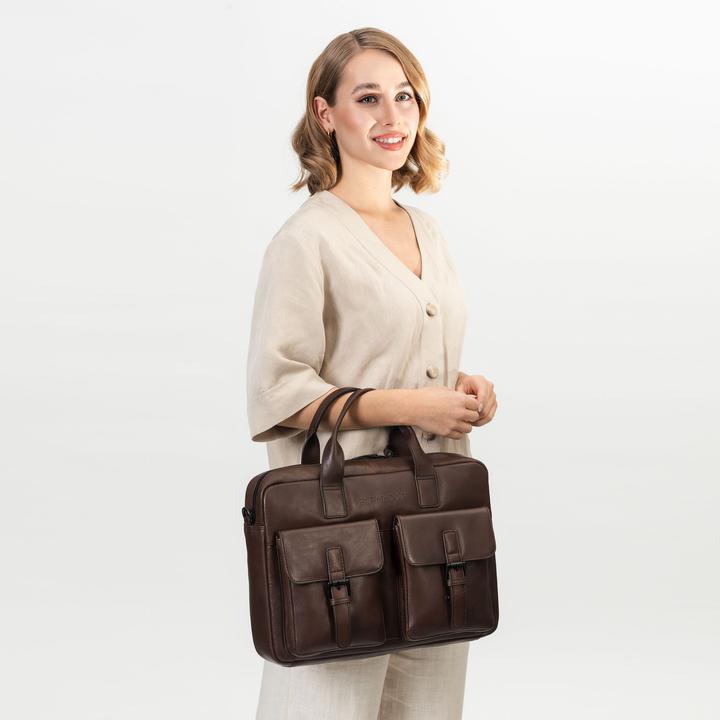 Image du produit Farmhood Memphis Porte-documents en cuir 39 cm Compartiment pour ordinateur portable (15.40")