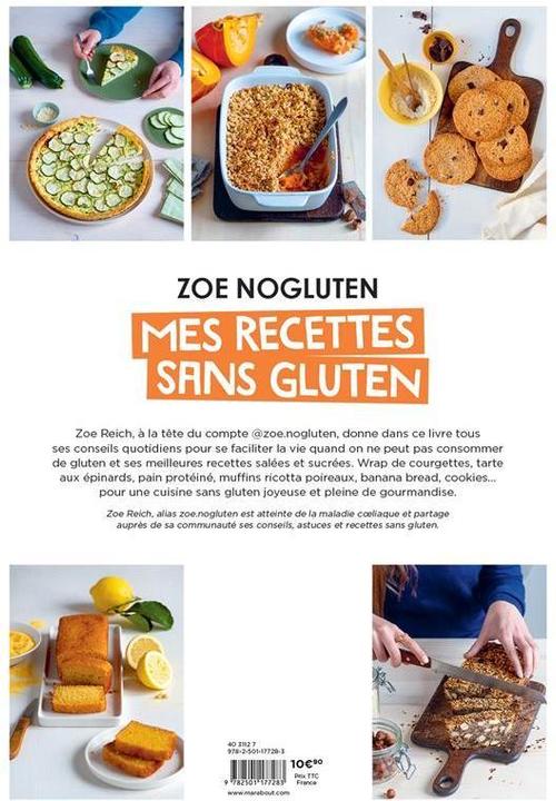 Produktbild Mes recettes sans gluten : faciles, rapides & absolument délicieuses (Französisch, Nogluten Zoé, 2023)