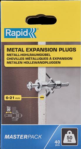Produktbild NoName Metall-Hohlraumdübel (40 Stk.)
