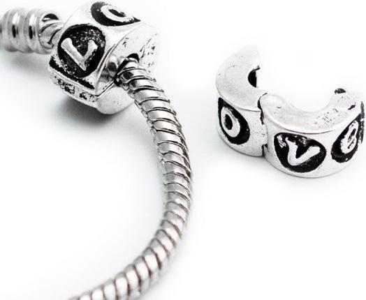 Produktbild Hermex LOVE Beads Perle für Armband - Silbrig (Silber 925)