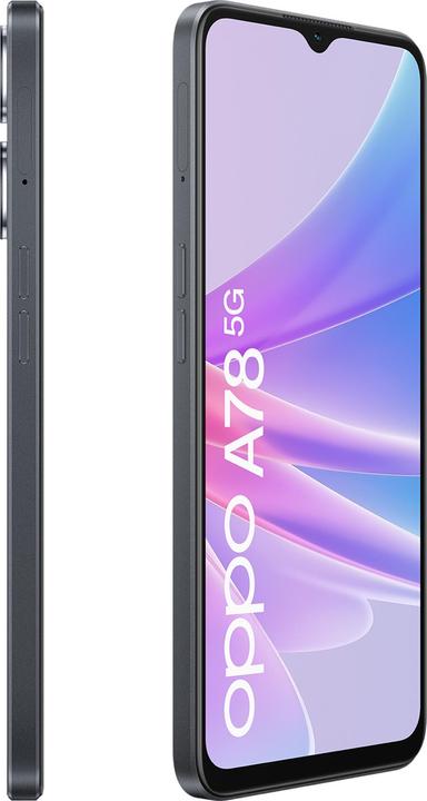 Productafbeelding OPPO A78 4+128GB DS 5G GLOEIEND ZWART OEM (128 GB, Gloeiend zwart, 6.56", Dubbele SIM, 50 Mpx, 5G)