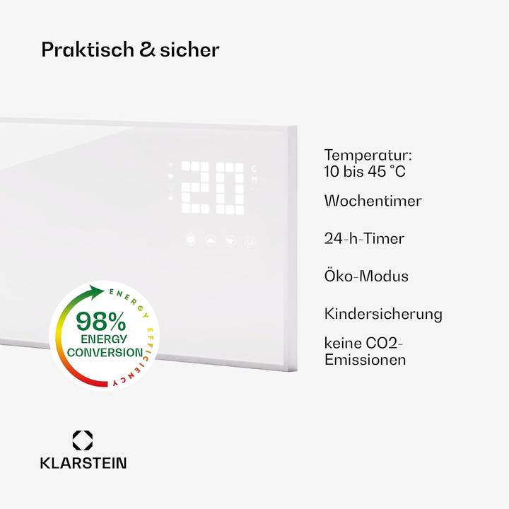 Produktbild Klarstein Infrarotheizung mit Thermostat (320 W)