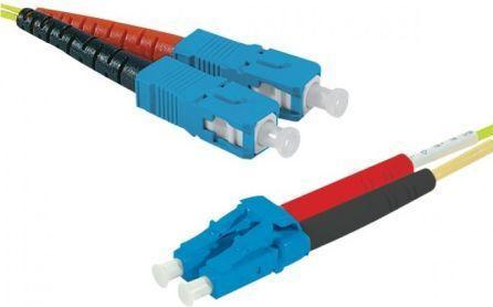 Productafbeelding Générique SC-UPC/LC-UPC duplex HD single OS2 9/125 glasvezel patchkabel geel - 0,5 m (U/FTP, CAT6, 0.50 m)