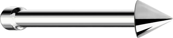 Actual product image Star Piercing Nasenstecker gerade silber mit Cone (without brass, Surgical steel 316L)
