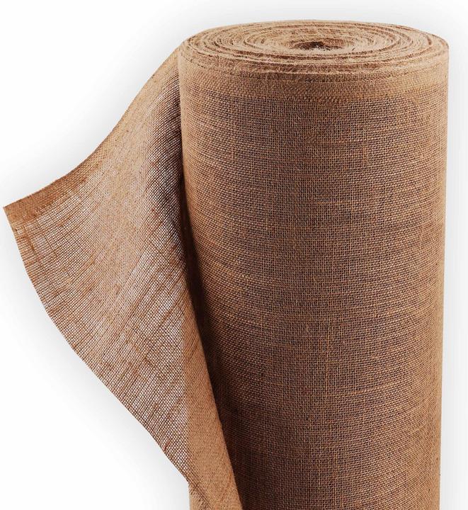 Actual product image Aquagart 55m x 1m Jutegewebe 305g/m² Jutematte Gartenjute Jute Stoff Sackleinen Juteband