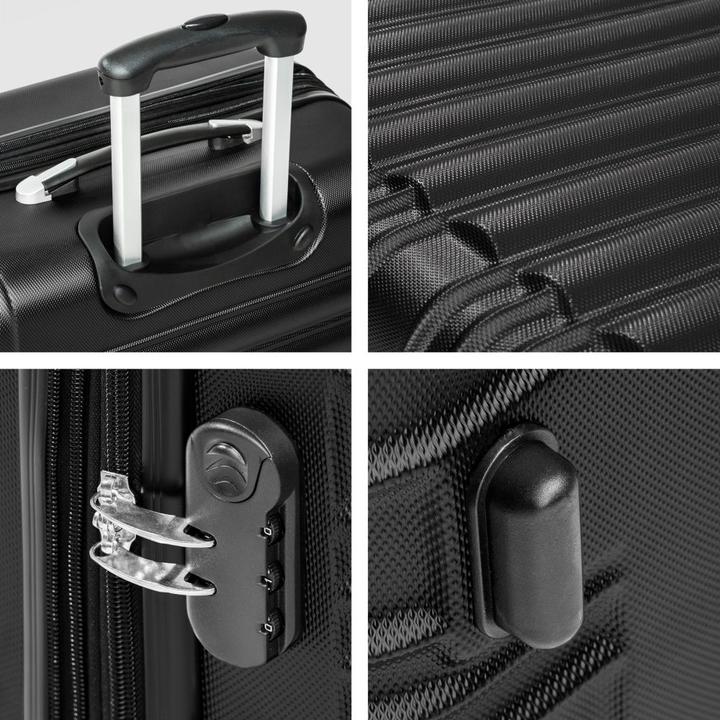 Produktbild tectake Hartschalenkofferset (106 l, Handgepäck (bis 50l), M (50 - 90l), L (90 - 115l), XL (ab 115l))