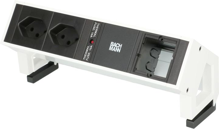 Produktbild Bachmann Steckdosenleiste DESK 2, 2xT13, 1xCustom, w (3 x, Typ 13, 0.20 m)
