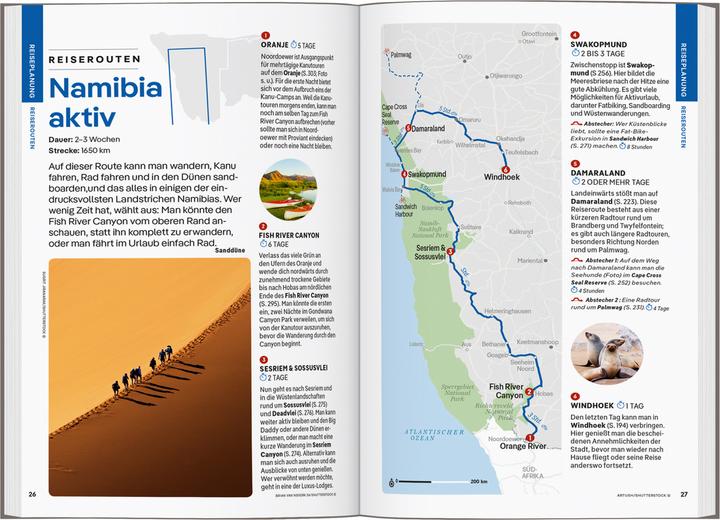 Produktbild Reiseführer Namibia & Botswana (Deutsch, Sarh Kingdom, Narina Exelby, Mary Fitzpatrick, 2024)