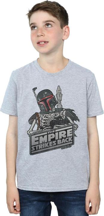 Actual product image Star Wars Boys Boba Fett Skeleton T-Shirt (140, 146)