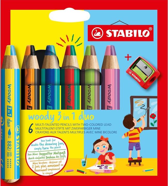Actual product image STABILO Woody (Sorted, 6 x)