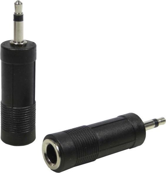 Produktbild keepdrum ADA072 Klinken-Adapter MONO 6,35mm Buchse zu 3,5mm Stecker 2 STÜCK