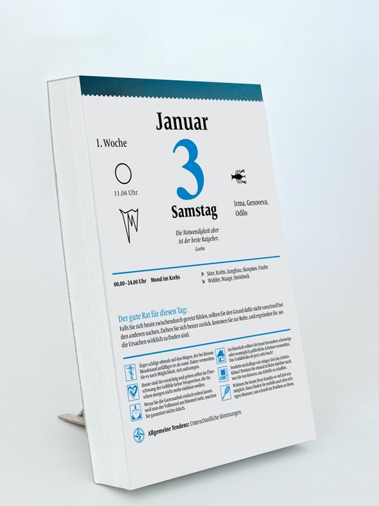 Produktbild Mondkalender für jeden Tag 2026 (Deutsch)