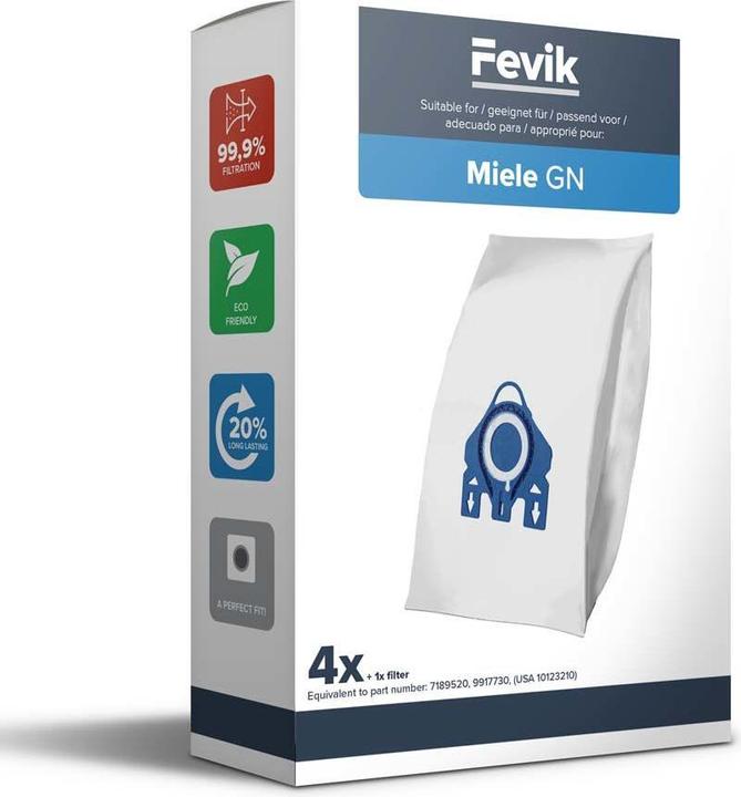 Produktbild Flickbee 4 Premium Vacuum Cleaner Bags Type G ALL for BOSCH / SIEMENS (BBZ41FGALL, 17003049, 17000940) (4 x)