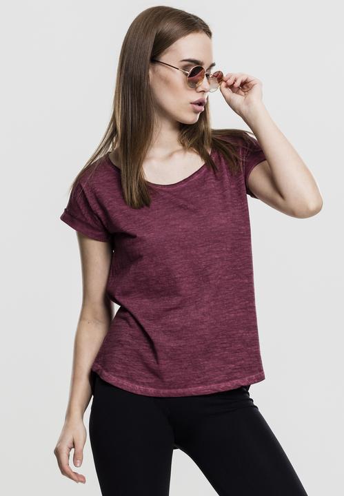 Actual product image Urban Classics Ladies Long Back Shaped Spray Dye Tee (L)
