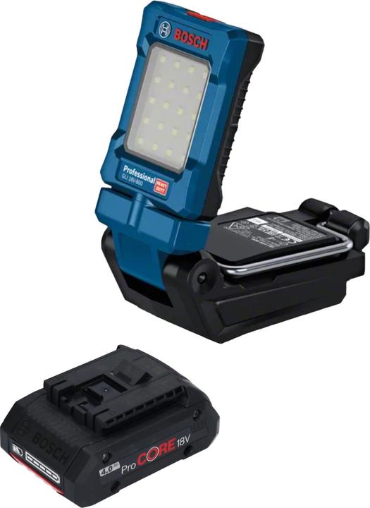 Image du produit Bosch Professional Bosch GLI 18V-800 Professional Lampe sans fil 18 V 800 lm + 1x batterie ProCORE 4,0 Ah - sans (800 lm)