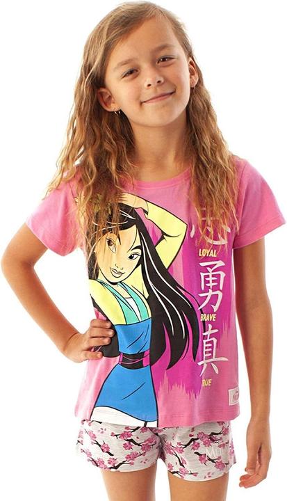 Immagine prodotto Mulan Pigiama Loyal Brave True con pantaloncini da bambina (164)