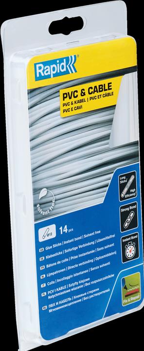 Produktbild Rapid PVC & Kabel Klebesticks Ø12x190mm 14 Stück