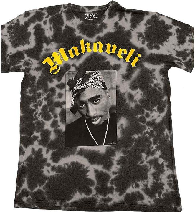 Actual product image Tupac Shakur Unisex Adult Makaveli Tie Dye T-Shirt (S)