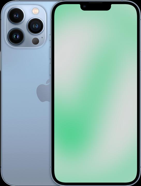 Produktbild Revendo iPhone 13 Pro Max (256 GB, Sierra Blue, 6.70", 16 Mpx, SIM + eSIM, D / Akzeptabel)