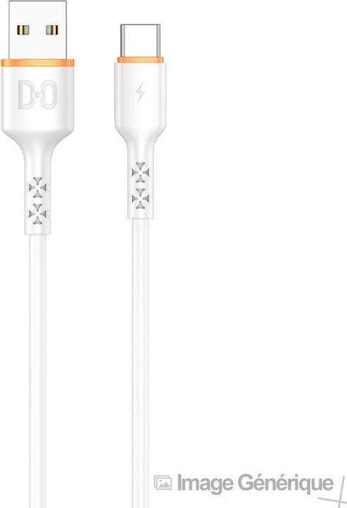 Image du produit No Name Câble uniwersalny USB Type C BOX HD2 bialy/white (1 m, USB 3.2 Gen 1)