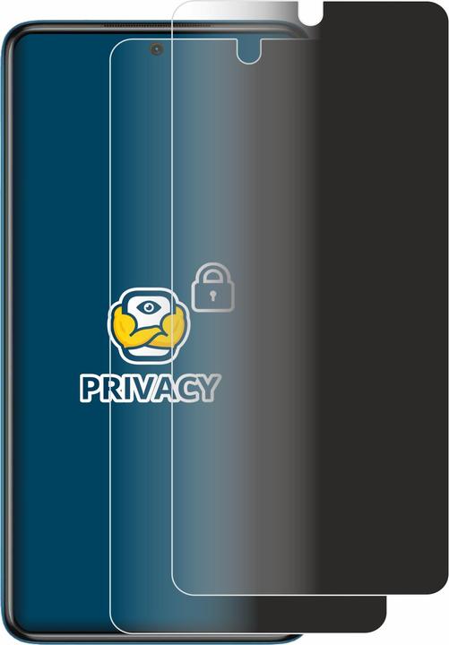 Productafbeelding BROTECT Anti-spionnetje privacyfolie Beschermfolie tegen blauw licht (2 Stuk, Xiaomi Poco X3 Pro)