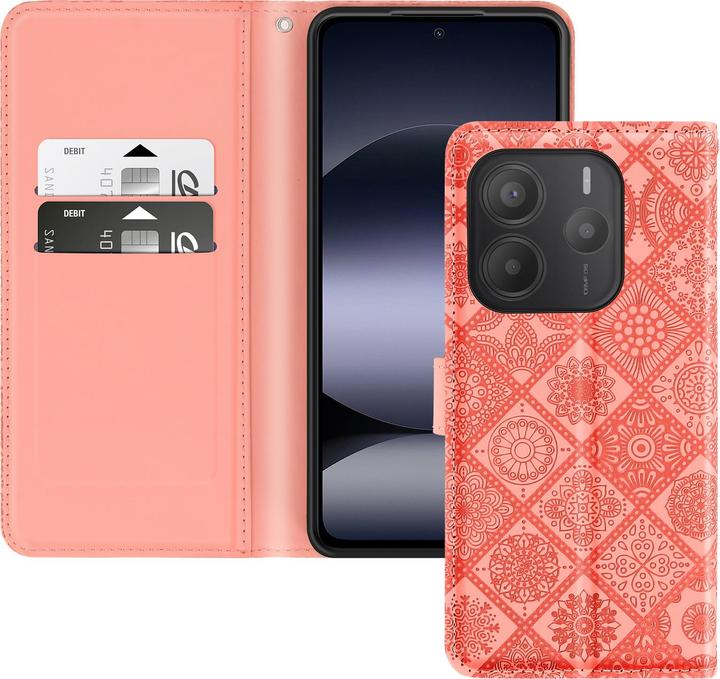 Produktbild Avizar Mandala Floral Wallet (Xiaomi Redmi Note 14)