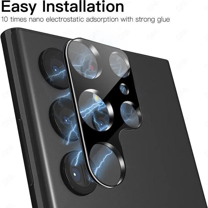 Actual product image RPD Samsung Galaxy S25 - Tempered Glass / Panzerglas Rückkamera - vollflächig schwarz (1 Piece, Samsung Galaxy S25)