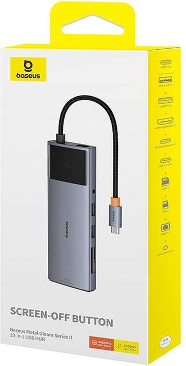 Produktbild Baseus 10in1 Hub Metal Gleam II Series (USB-C, 10 Ports)