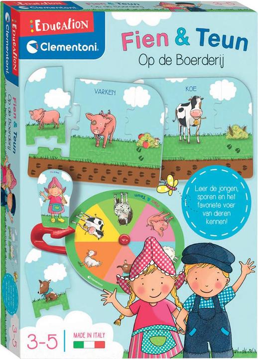 Produktbild Clementoni Leerspel Fien En Teun Op De Boerderij