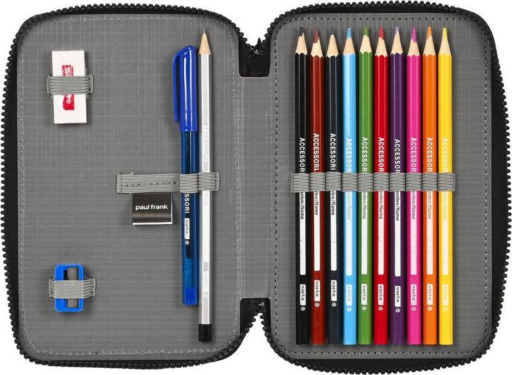 Immagine prodotto Paul Frank Portamatite con accessori Franchi Campers Nero 12,5 x 19,5 x 4 cm (28 pezzi)