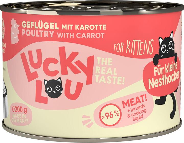 Actual product image Lucky Lou Cat wet food (Junior, 1 pcs., 200 g)