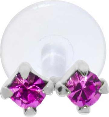 Produktbild Bijouteria Ohrpiercing (Bioplast, Kristall, Silber 925)