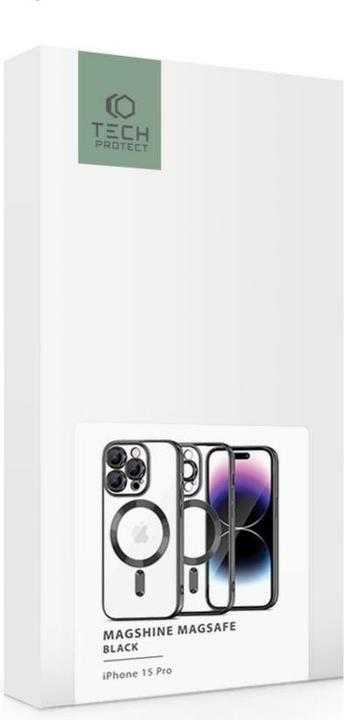 Actual product image Tech-Protect Magshine Magsafe iPhone 15 Pro czarny (Apple iPhone 15 Pro)