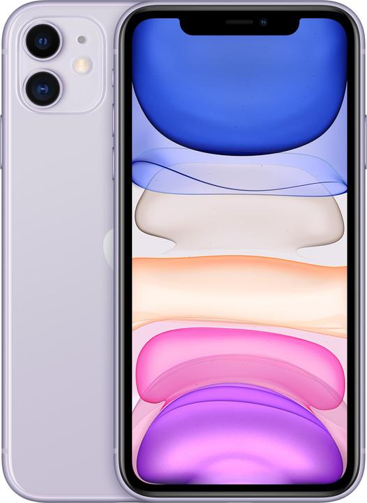 Productafbeelding Apple iPhone 11 (128 GB, Paars, 6.10", SIM + eSIM, 12 Mpx, 4G)
