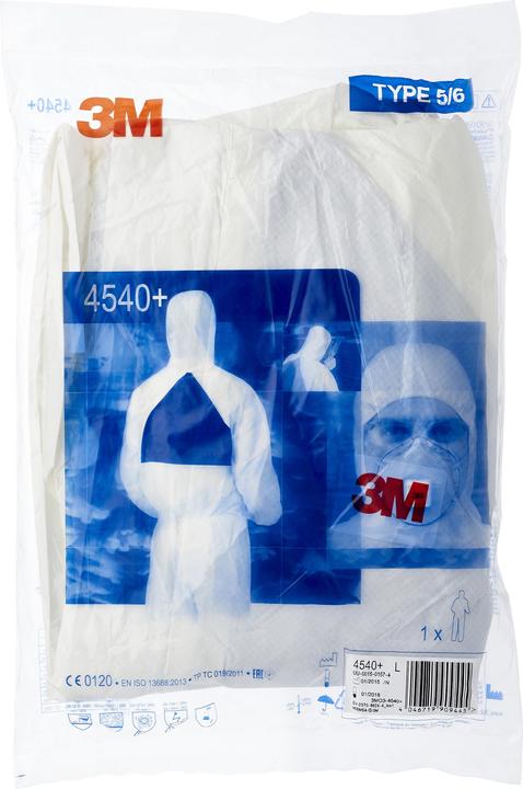 Produktbild 3M Schutzanzug XL, weiss (XL)