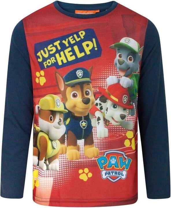 Paw Patrol Yelp For Help TShirt Jungen Langärmlig (98)