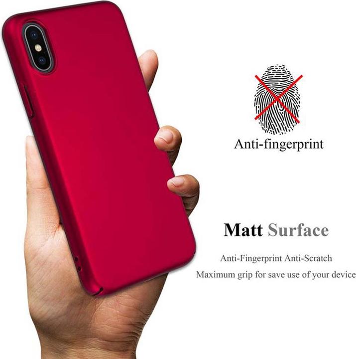 Actual product image Cadorabo Hard Cover Matt Metal Cover (Apple iPhone X)